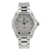 Tag Heuer Aquaracer Lady Steel Mother Of Pearl Dial Quartz Womens Watch WBD1315