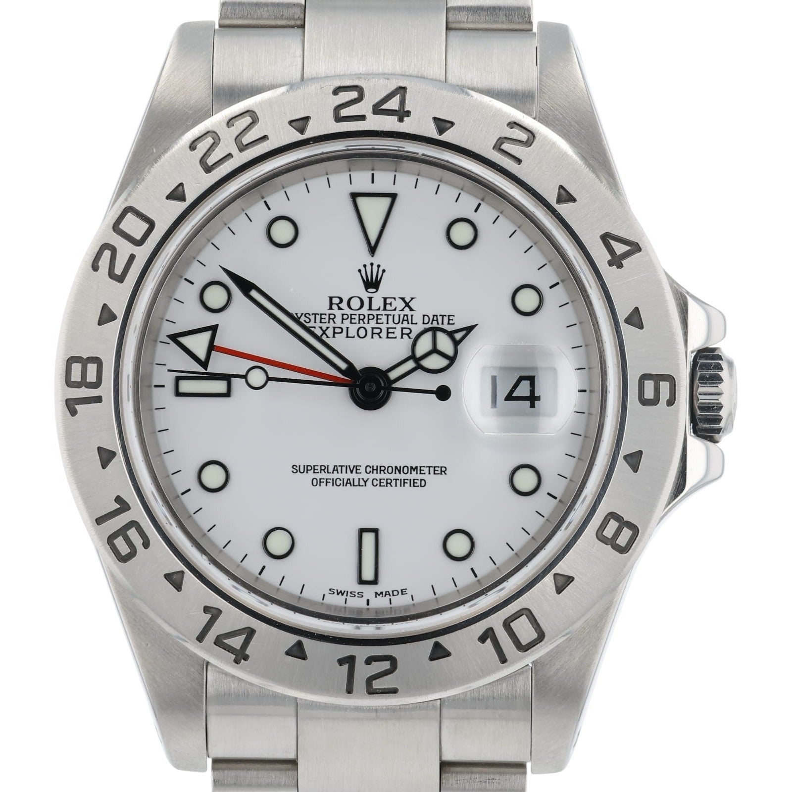 Rolex Explorer Stainless Steel White Dial 40mm Automatic Men’s Watch 16570
