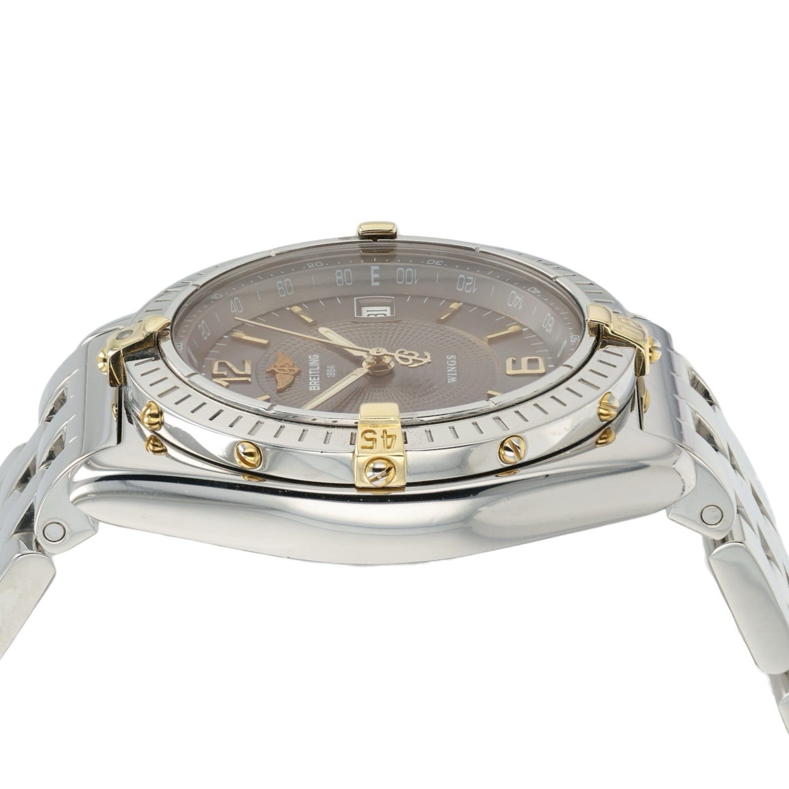 Breitling Windrider Gray Dial Gold & Steel 38mm Automatic Men’s Watch B10050