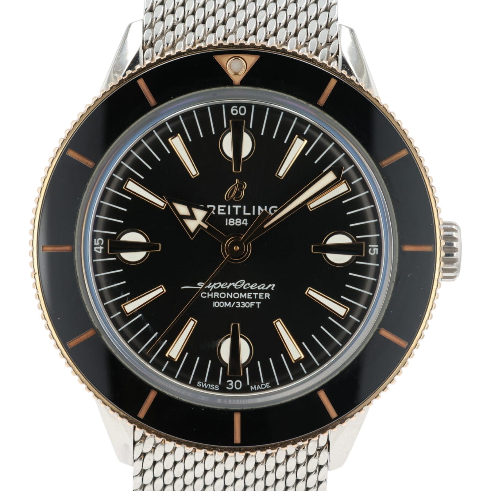 Breitling Superocean Heritage 57 Black Dial Steel & Gold 42mm Auto Watch U10370