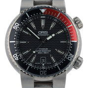 Oris Meistertaucher Titanium Black Dial 44mm Automatic Movement Mens Watch 7541