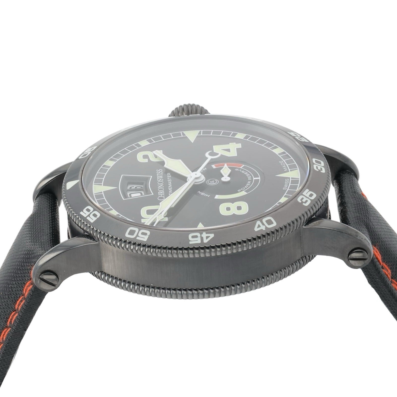 Chronoswiss Timemaster Black Dial Stainless Steel 44mm Automatic Mens CH-3533ST