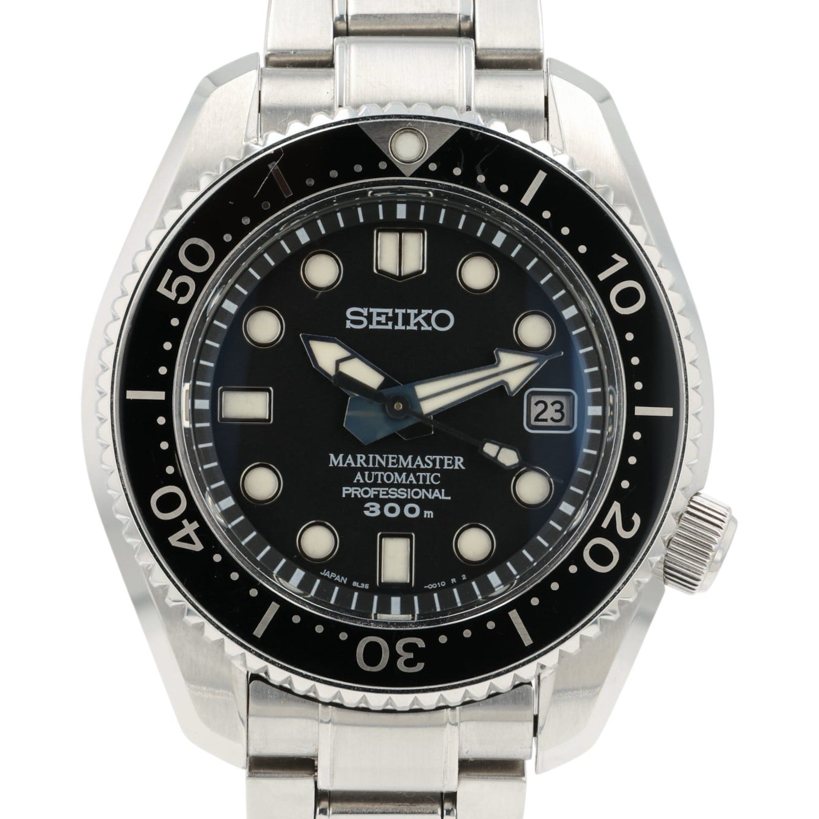 Seiko Marinemaster Black Dial Stainless Steel 44mm Automatic Men’s Watch SBDX017