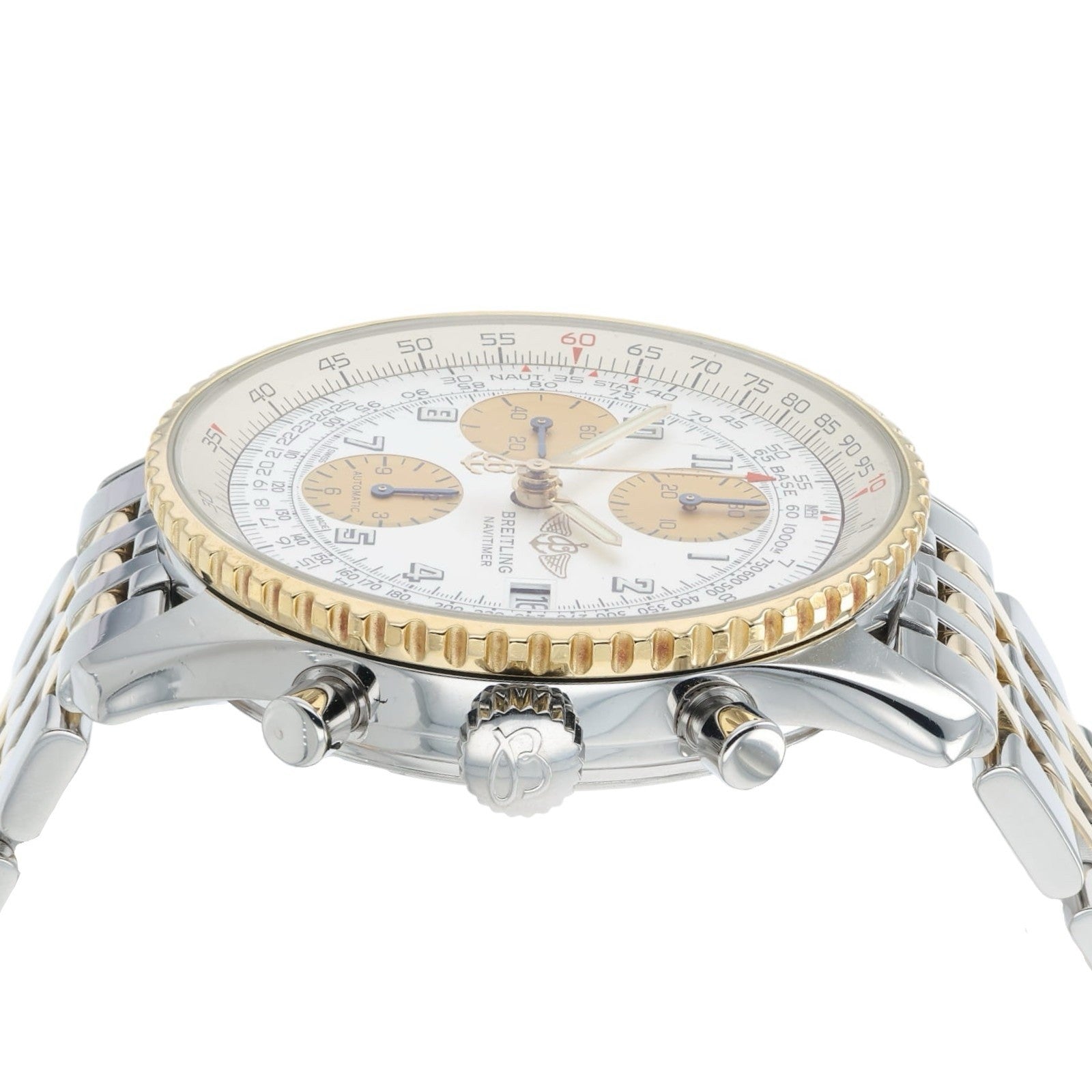 Breitling Navitimer Silver Dial Steel & Gold 41mm Automatic Men's Watch D13022