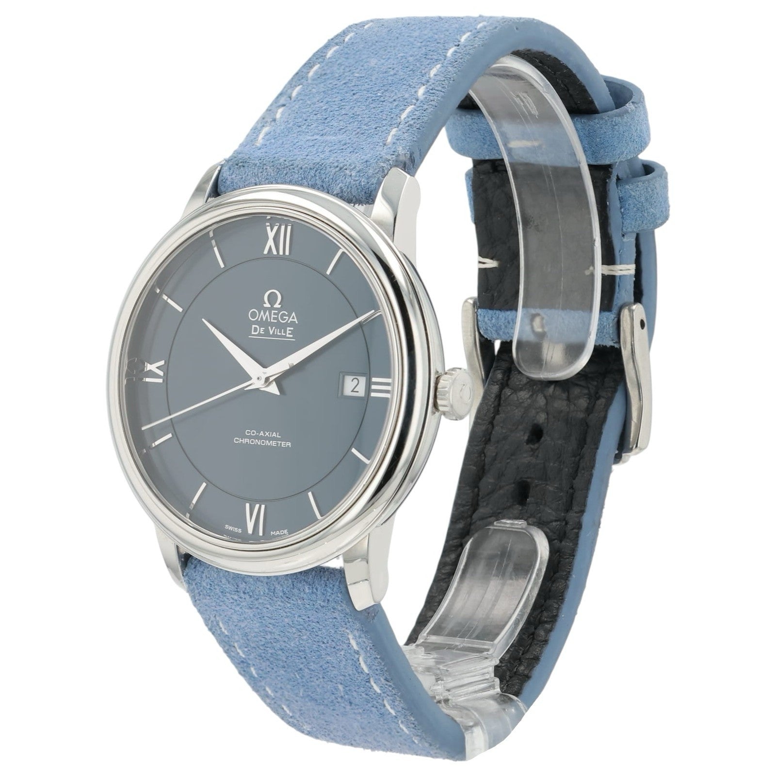 Omega Deville Blue Dial Stainless Steel 39.5mm Automatic 424.13.40.20.03.001