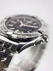 Breitling Galactic Stainless Steel Black Dial 41mm Automatic Men’s Watch A49350