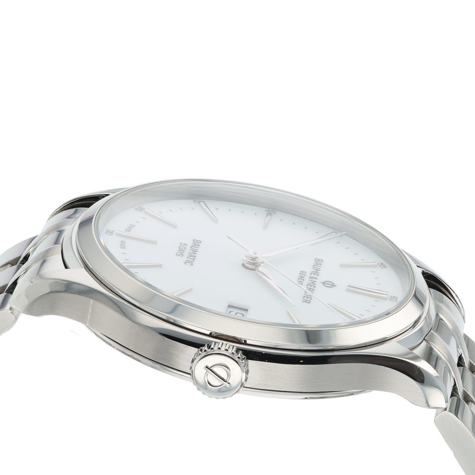 Baume & Mercier Clifton Stainless Steel White Dial 40mm Automatic Mens M0A10398
