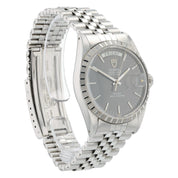 Tudor Prince Day Date Stainless Steel Gray Dial 36mm Automatic Mens Watch 94510