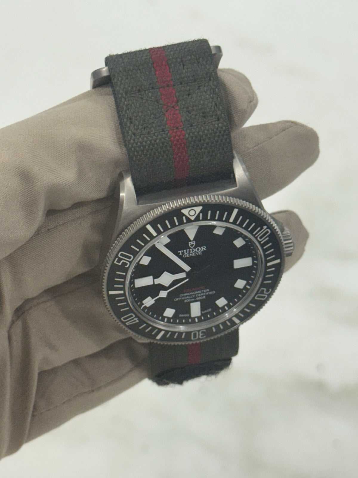 2023 Tudor Pelagos FXD 25717N Titanium 42mm Fabric Strap Watch - Box & Papers