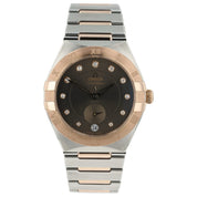 Omega Constellation Brown Dial Rose Gold & Steel 34mm Watch 131.20.34.20.63.001