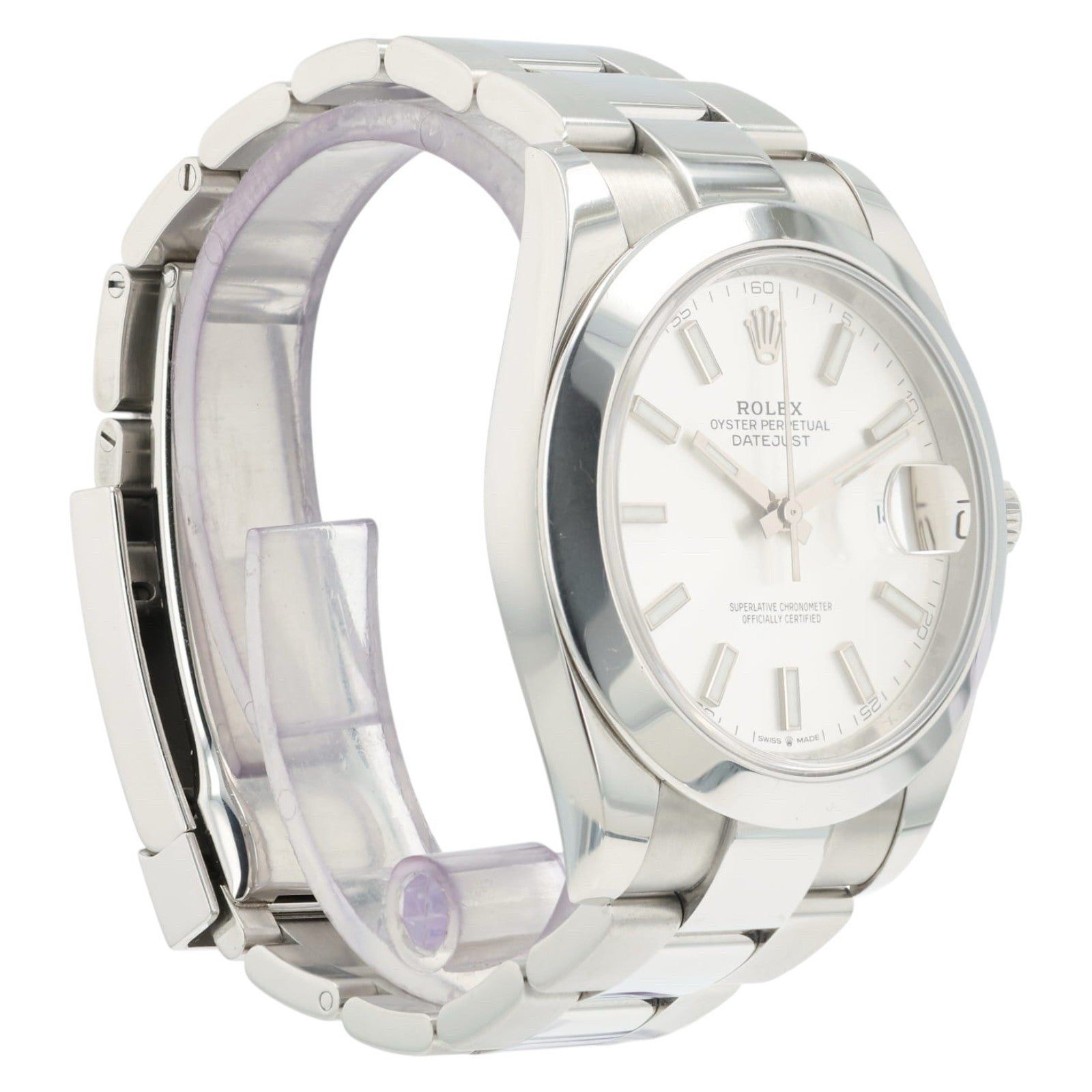 Rolex Datejust Silver Dial Stainless Steel 41mm Automatic Men’s Watch 126300
