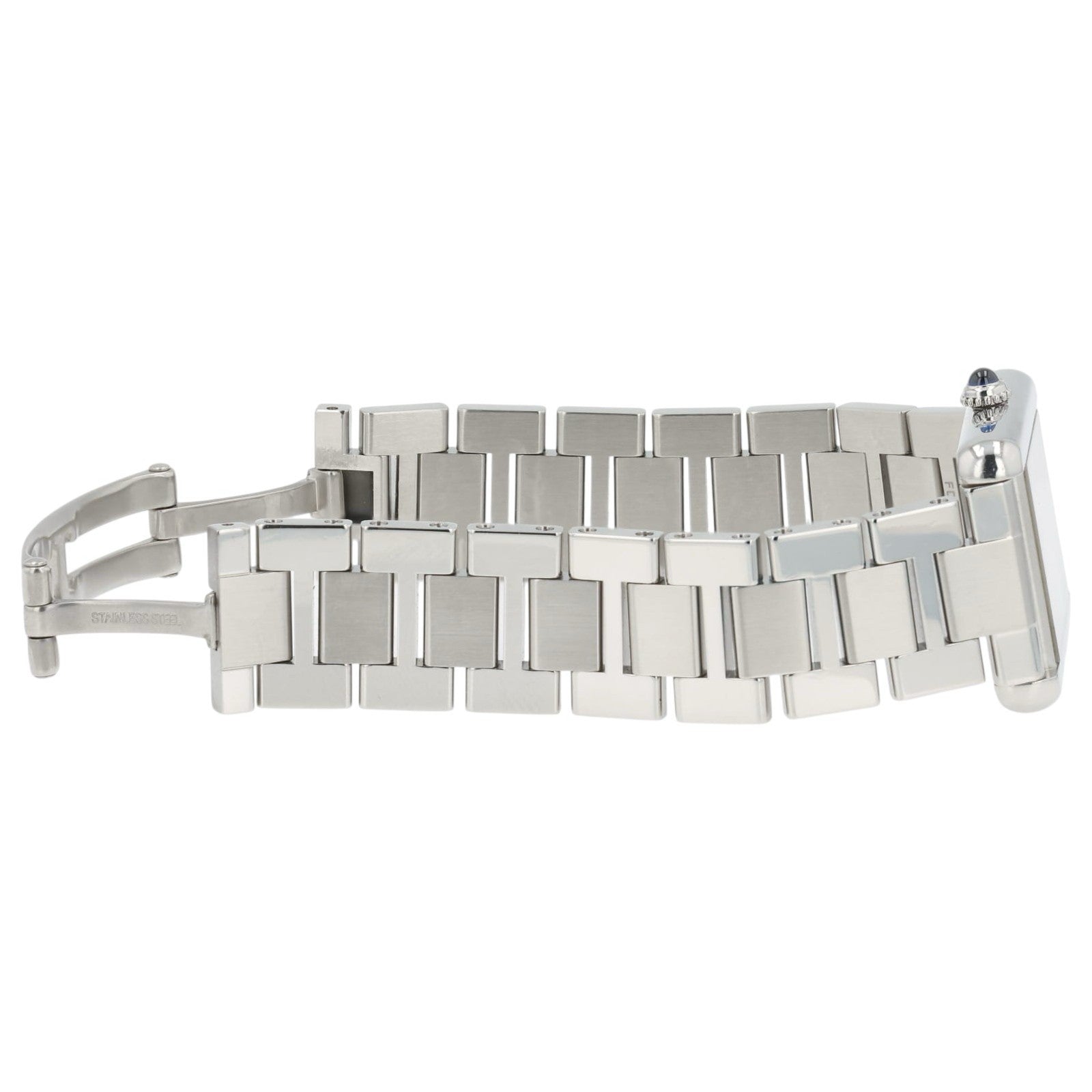 Cartier Tank Solo Silver Dial Stainless Steel 24mm Quartz Women's Watch W5200013