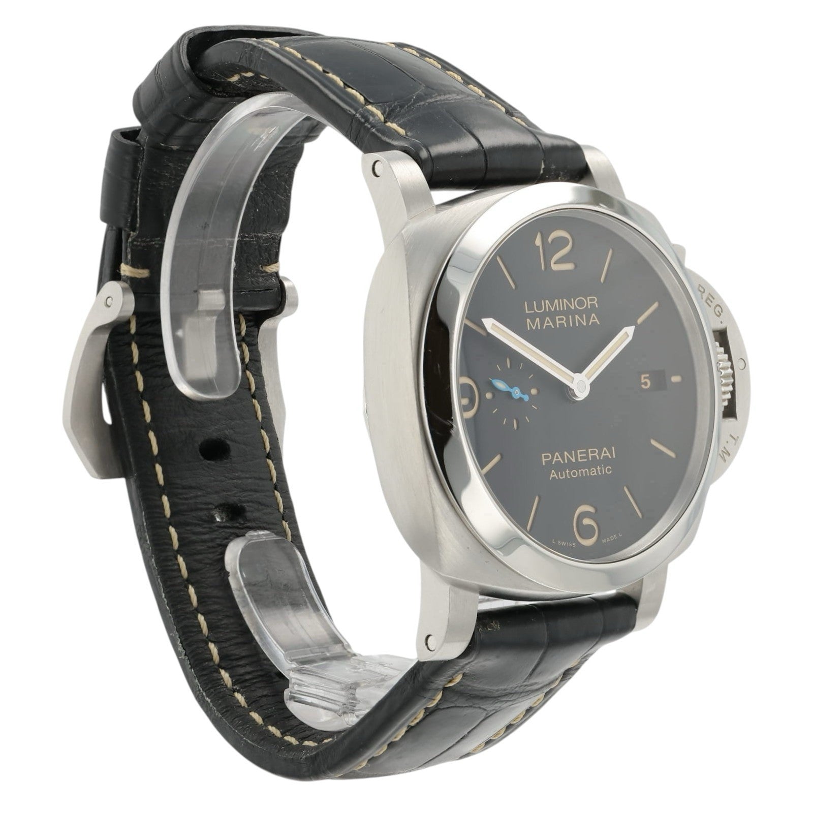 Panerai Luminor Marina Black Dial Stainless Steel 44mm Automatic Mens PAM01312