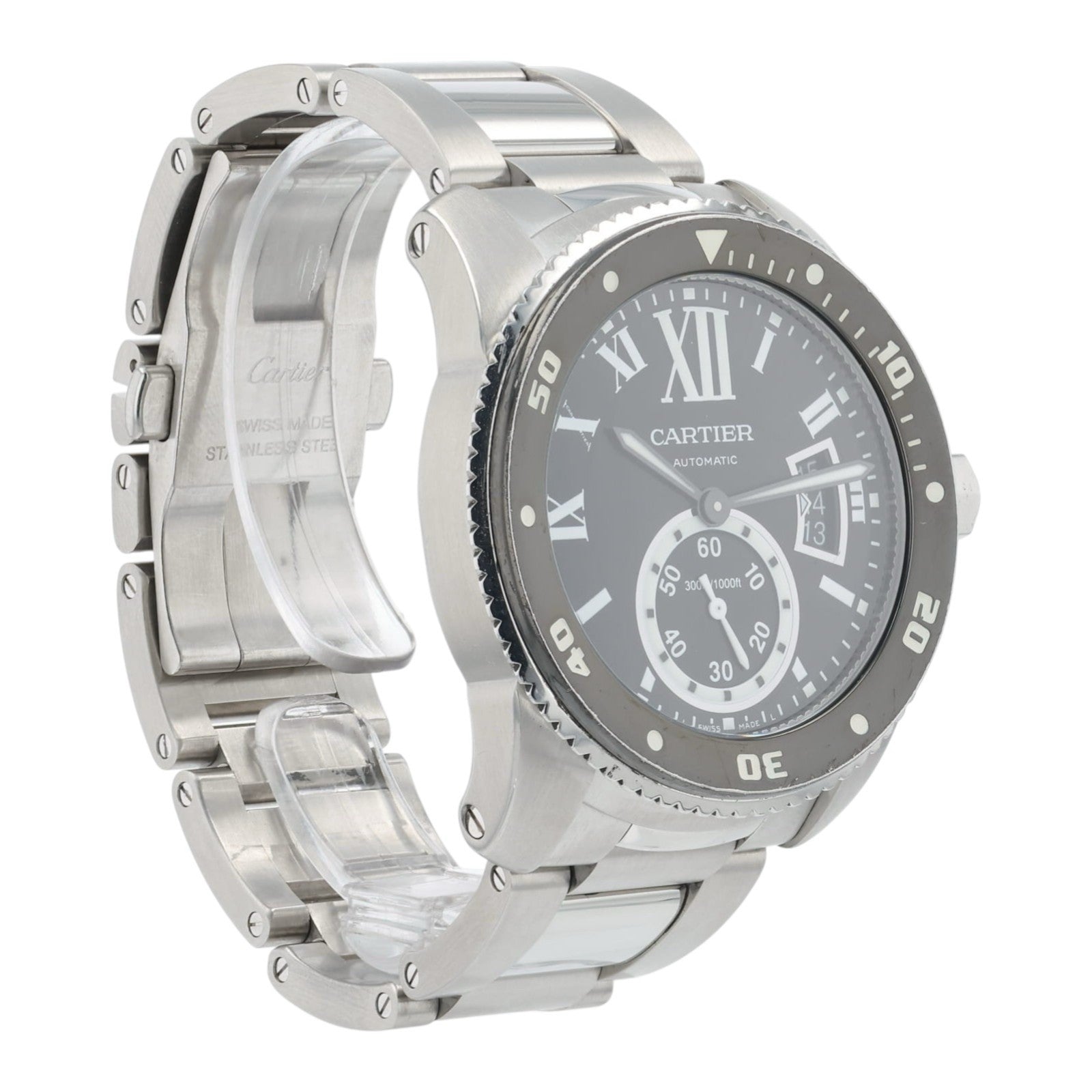Cartier Calibre De Cartier Black Dial Stainless Steel 42mm Automatic Men’s 3729