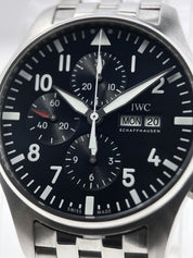 IWC Pilot Chronograph 43mm Automatic -IW377717 - BLUE DIAL - W/ B&P 2017