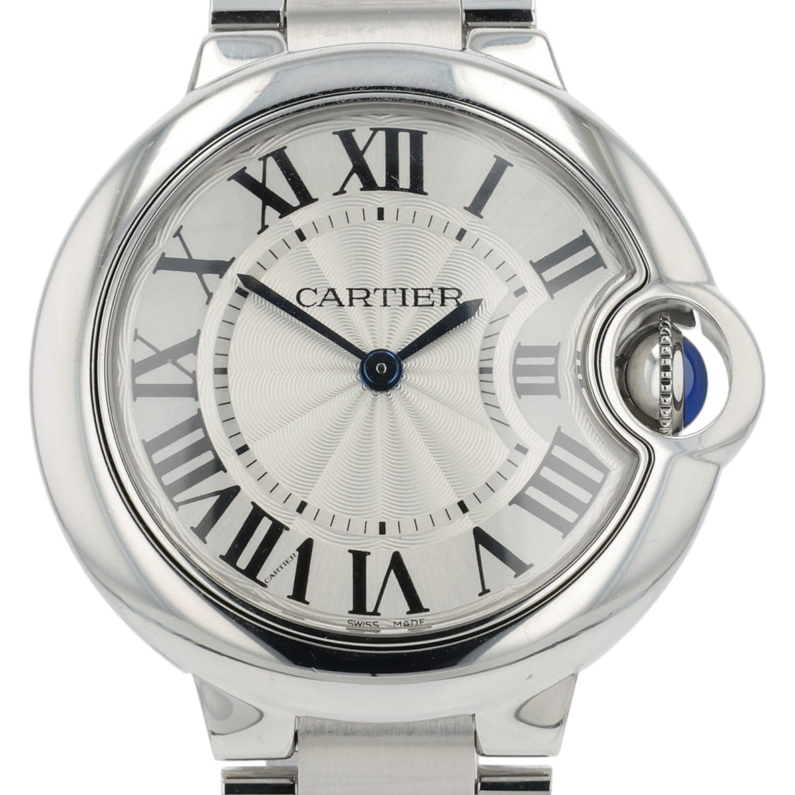 Cartier Ballon Bleu De Cartier Silver Dial Steel 33mm Quartz Womens W6920084