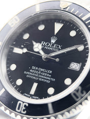 Rolex Sea-Dweller Stainless Steel Black Dial 40mm Automatic Men’s Watch 16600