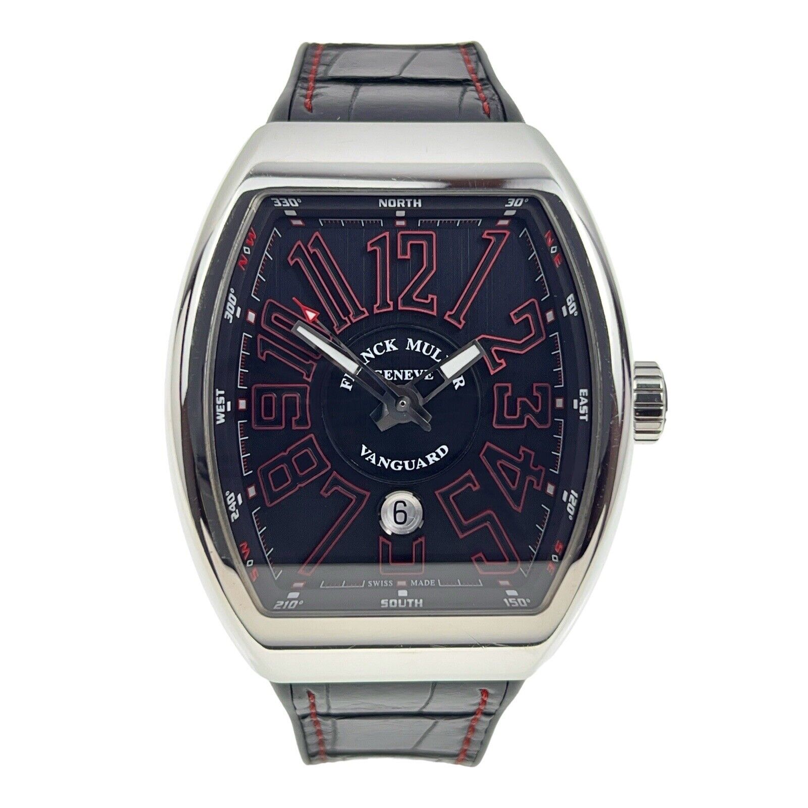 Franck Muller Vanguard Steel Black 45mm Automatic Men’s Watch V45SCDT - B/P