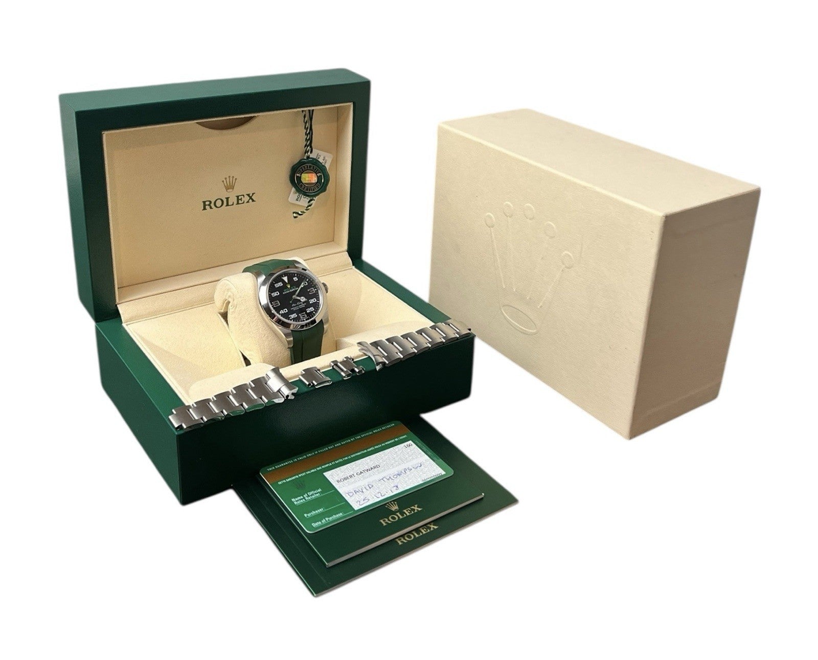 Rolex Air King Stainless Steel Black Dial 40mm Automatic Men’s Watch 116900 B&P