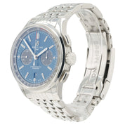 Breitling Premier B01 Blue Dial Stainless Steel 42mm Automatic Mens Watch AB0118