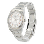 Rolex Air King Stainless Steel Silver Dial 34mm Automatic Mens Watch 114234