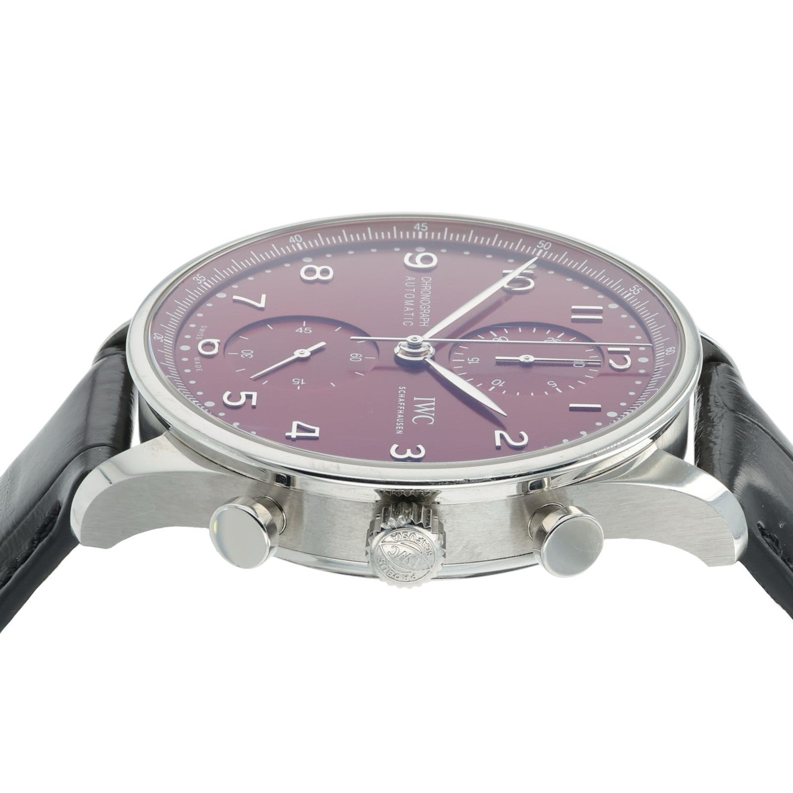 IWC Portugieser Burgundy Dial Stainless Steel 41mm Automatic Men’s IW371616