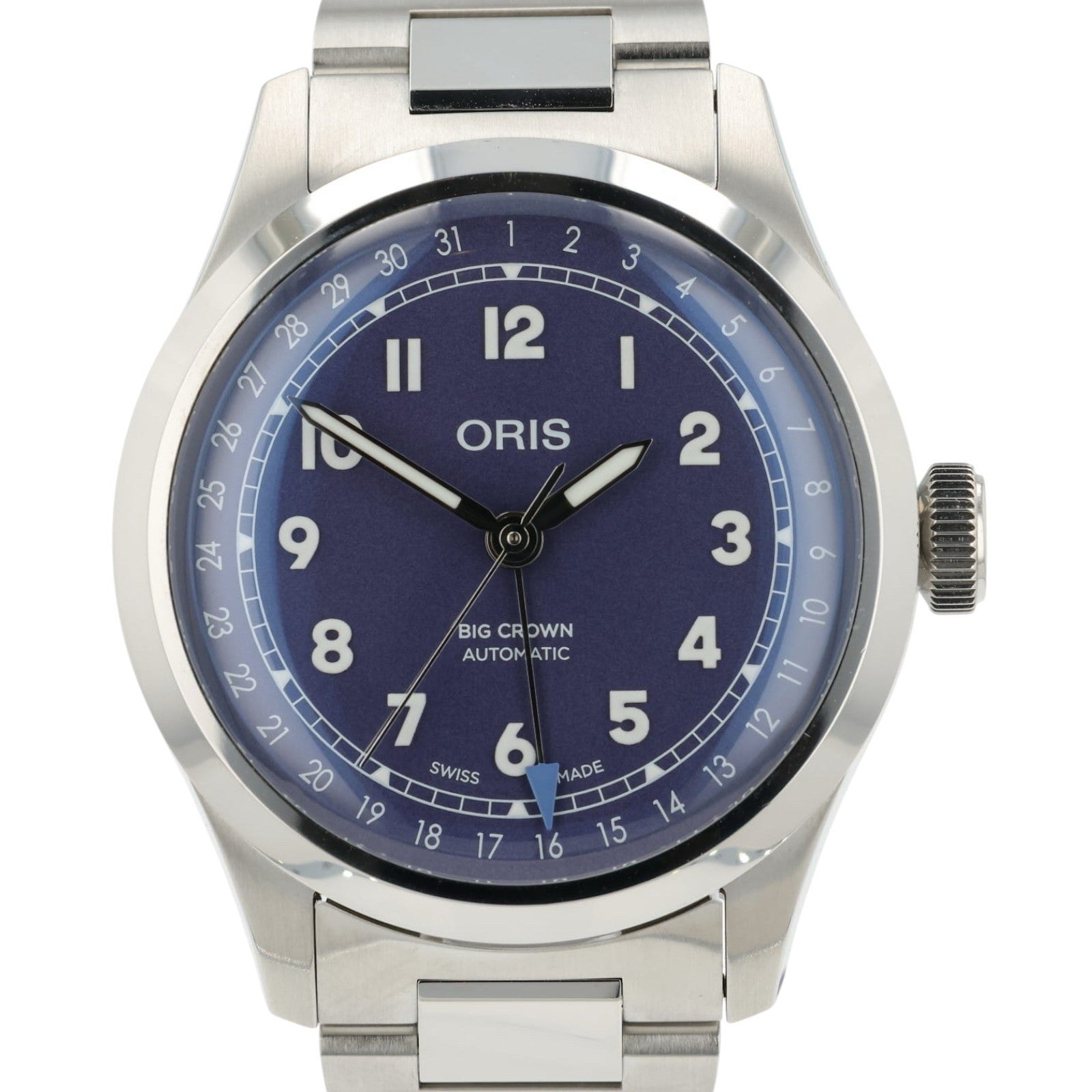Oris Pilot Big Crown Purple Dial Stainless Steel 40mm Automatic Mens Watch 7798