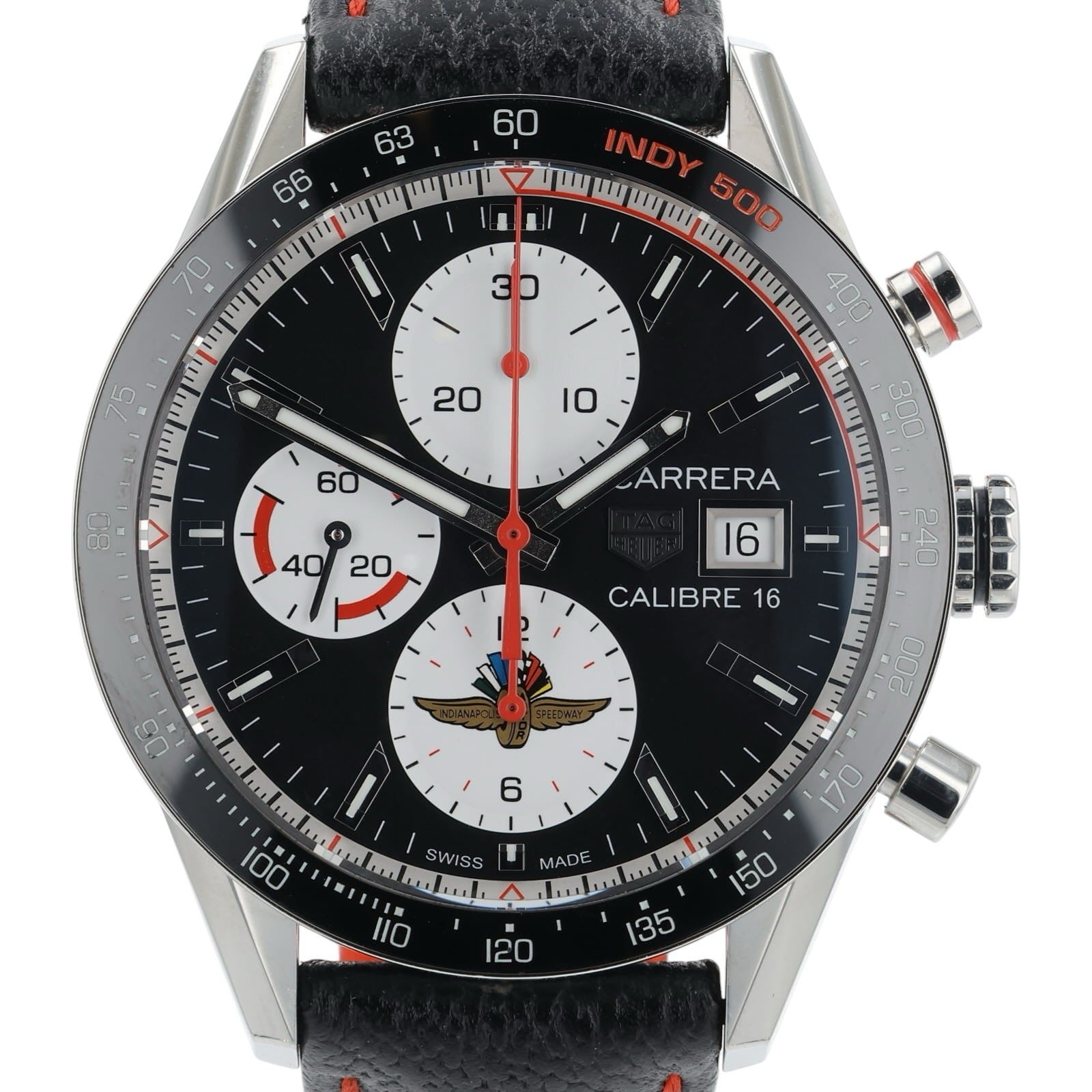 Tag Heuer Carrera Calibre Steel Black Dial 41mm Automatic Mens Watch CV201AS