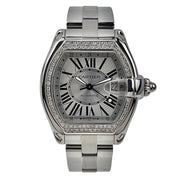 Cartier Roadster GMT Silver Dial Stainless Steel Men's Watch W62032X6 Automatic