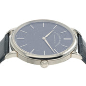 A. Lange & Sohne Saxonia Blue Dial 18k White Gold 39mm Manual Wind Men’s 205.086