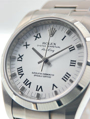 Rolex Air King Stainless Steel White Dial 34mm Automatic Men’s Watch 114210