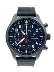 IWC Pilot Chronograph Top Gun Ceramic Black 44.5mm Automatic Mens Watch IW389104