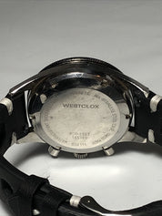 Men's Vintage Westclox Chronograph 38mm Watch BidIrectional Rotating Bezel NICE!