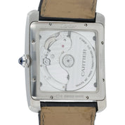Cartier Tank MC Large Model 34mm Silver Dial Automatic Steel W5330003 3589