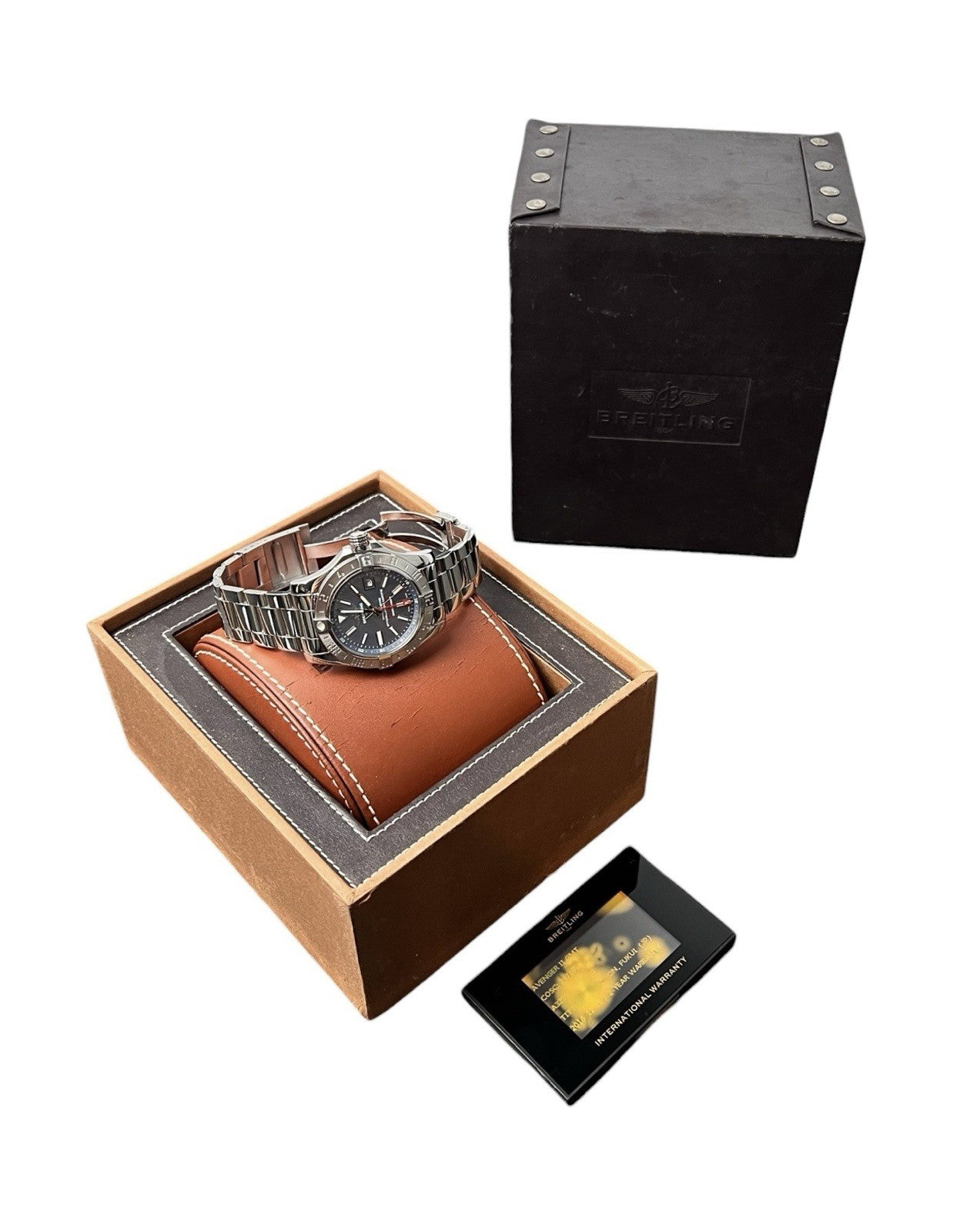 Breitling Avenger Blue MOP Dial 43mm Stainless Steel Automatic Mens Watch A32390