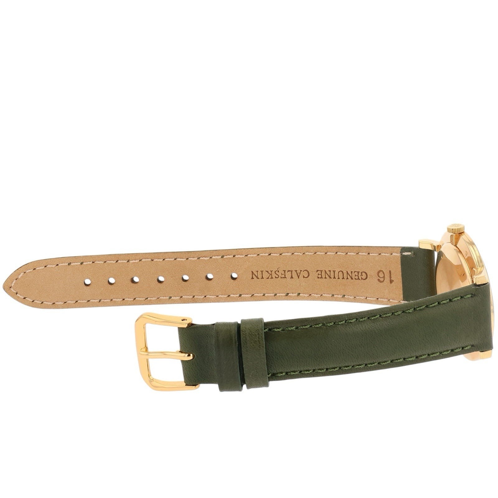 Patek Philippe Calatrava 18k Gold Champagne Linen Dial 33mm Manual Wind 2573