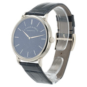 A. Lange & Sohne Saxonia Blue Dial 18k White Gold 39mm Manual Wind Men’s 205.086