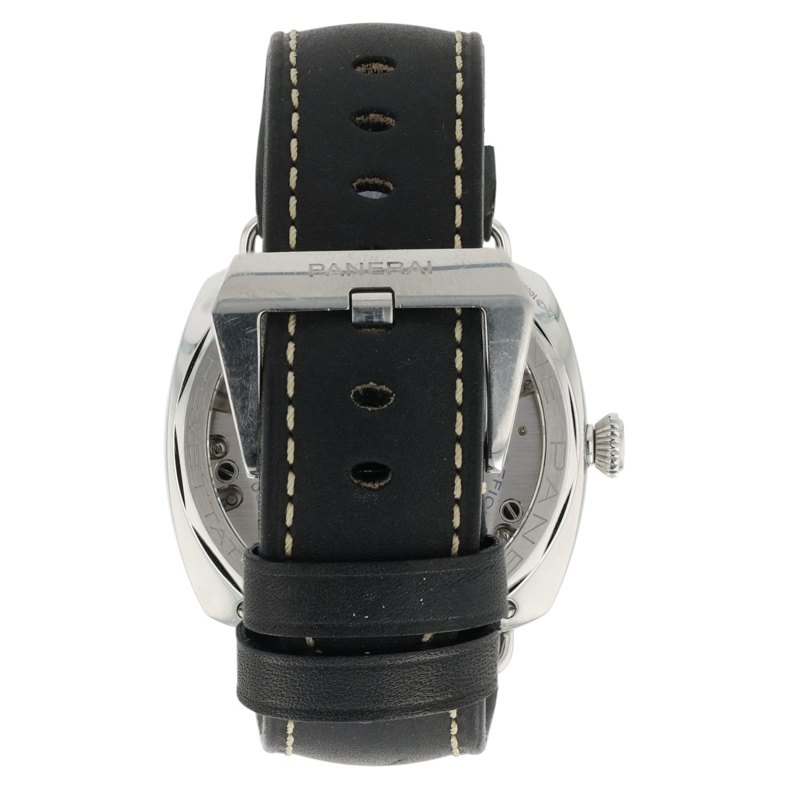 Panerai Radiomir Black Dial Stainless Steel 47mm Manual Wind Mens Watch PAM00425