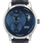 Glashutte Original Panomaticlunar Steel Blue Dial 40mm Watch 1-90-02-46-32-01