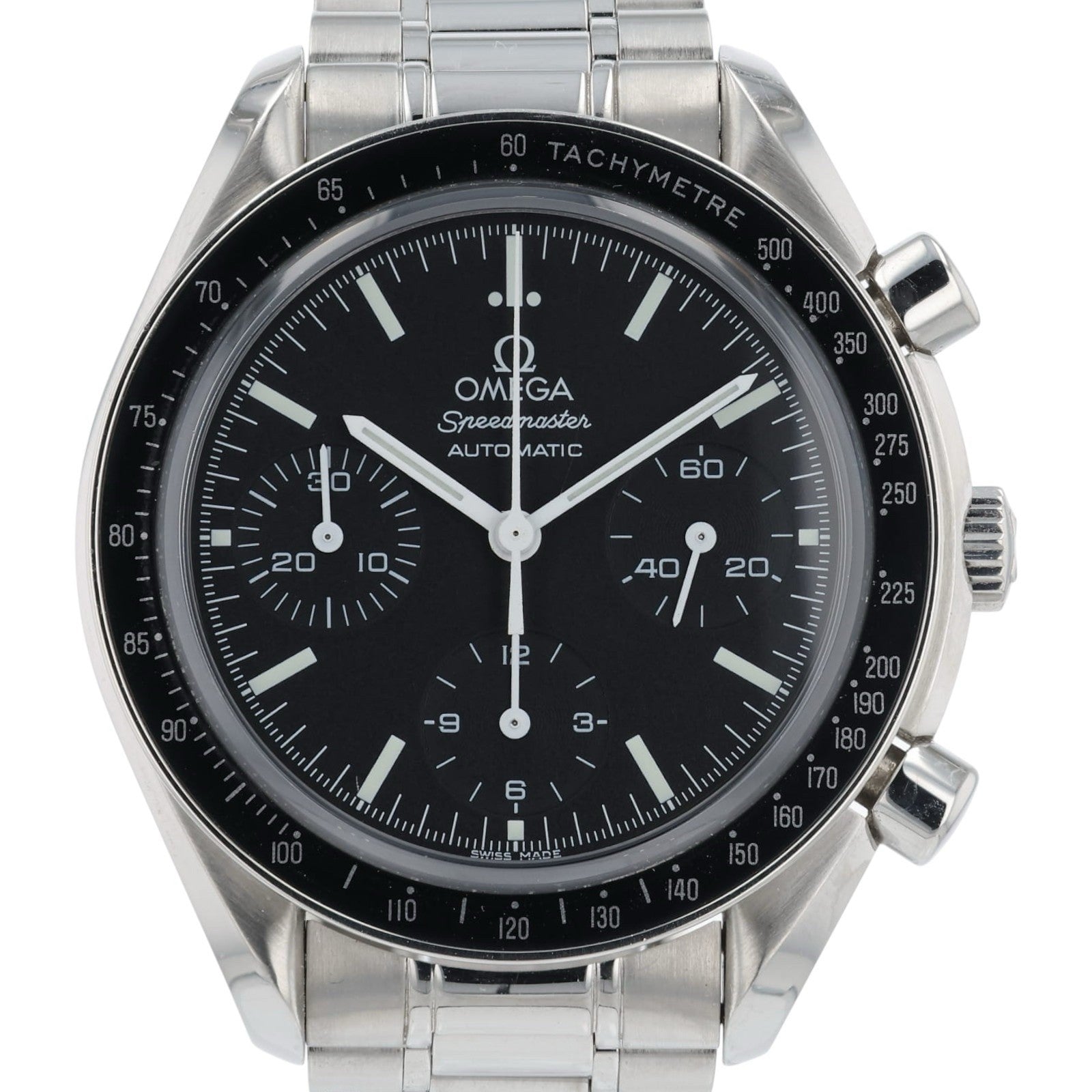 Omega Speedmaster Sapphire Reduced Steel Black Dial 39mm Automatic Men’s Watch