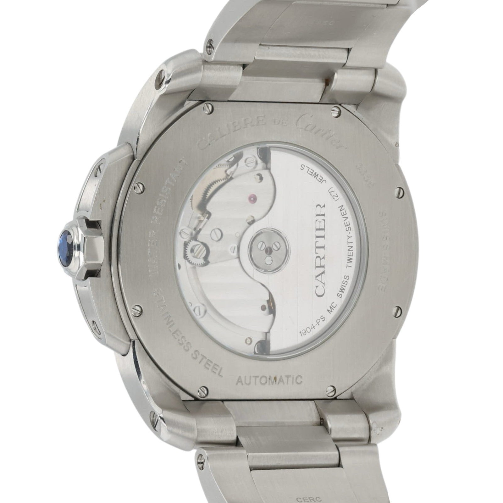 Cartier Calibre de Cartier Silver Dial Stainless Steel 42mm Automatic Mens 3389