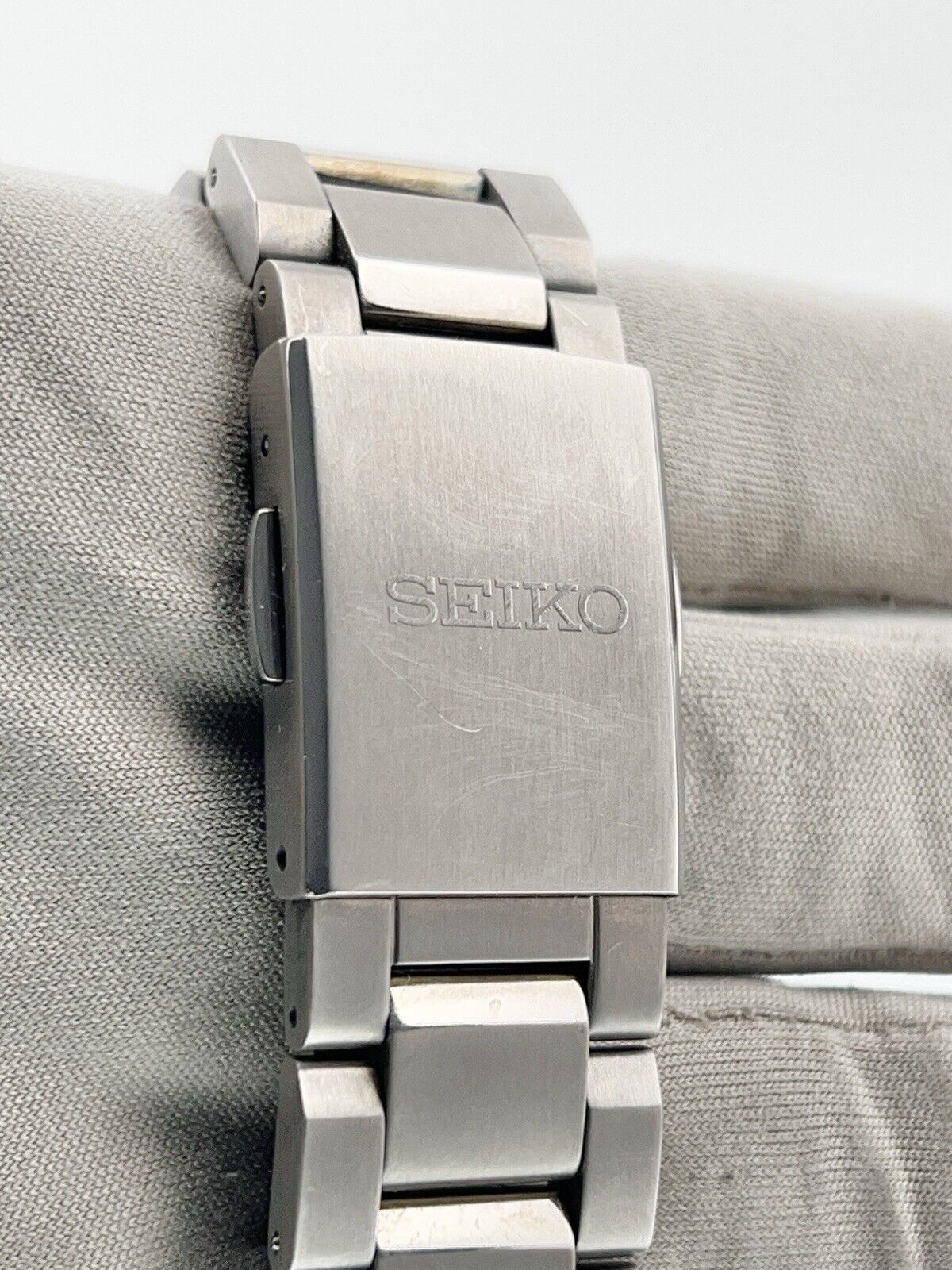 Seiko Prospex Titanium Blue Dial 44.8mm Automatic Movement Men’s Watch SNR049