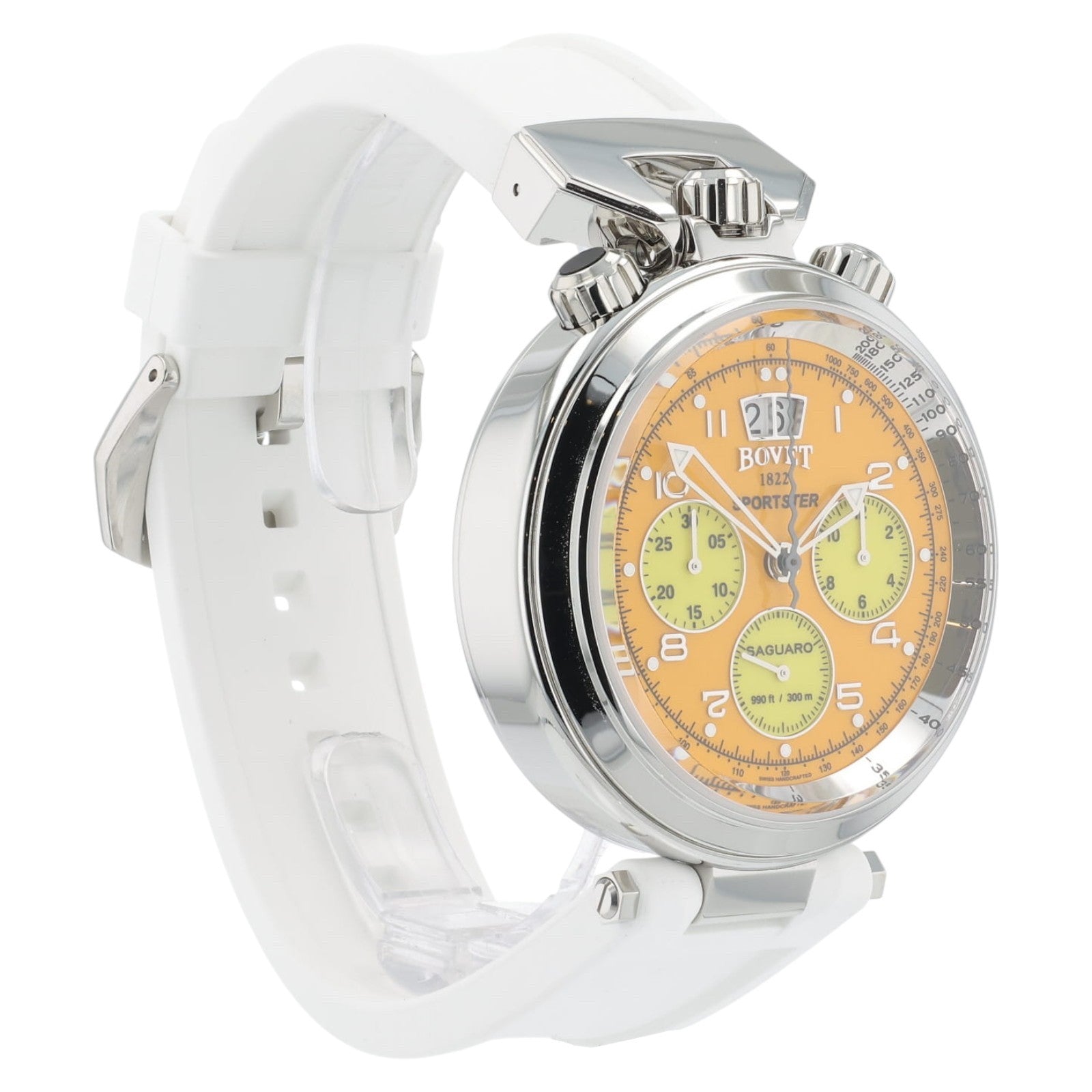 NEW 2025 Bovet Sportster Steel Orange Dial 46mm Automatic Men’s Watch SP0482