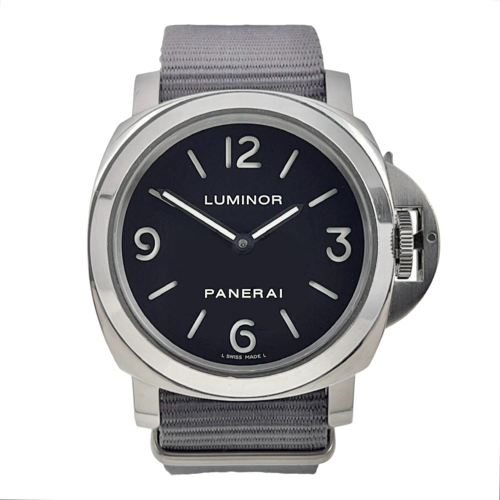 Panerai Luminor Base Stainless Steel 44mm Manual Wind Men’s Watch PAM00112