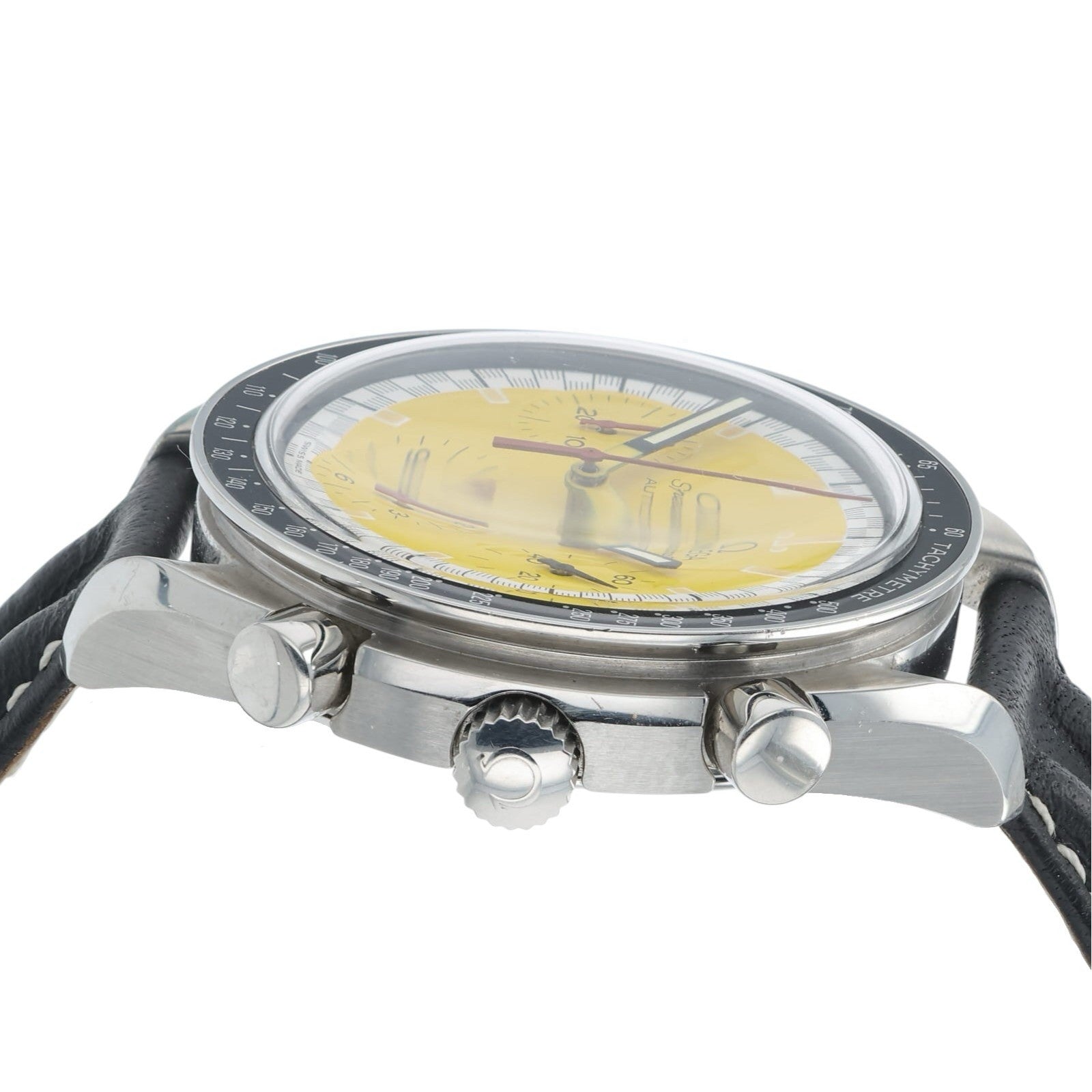 Omega Speedmaster Racing Stainless Steel Yellow Dial 39mm Automatic Mens 3510.12