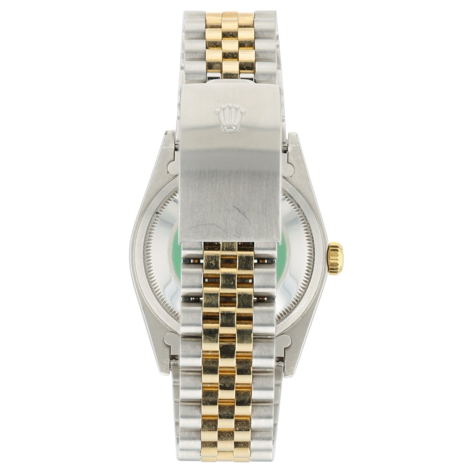 Rolex Datejust Blue Dial 18k Yellow Gold & Steel 36mm Automatic Mens Watch 16233