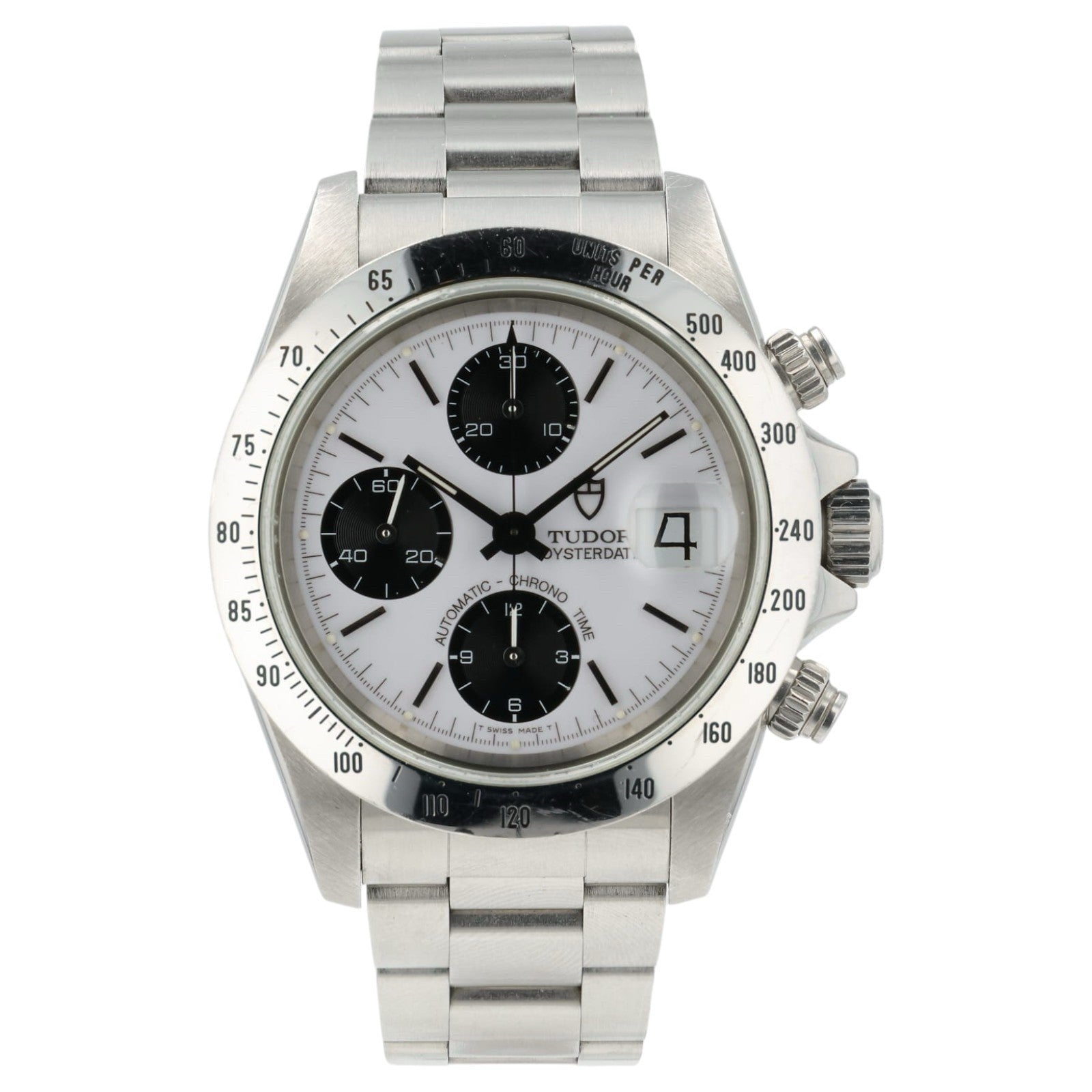 Tudor Oyster Date Chronograph White Dial Steel 40mm Automatic Men’s Watch 79280
