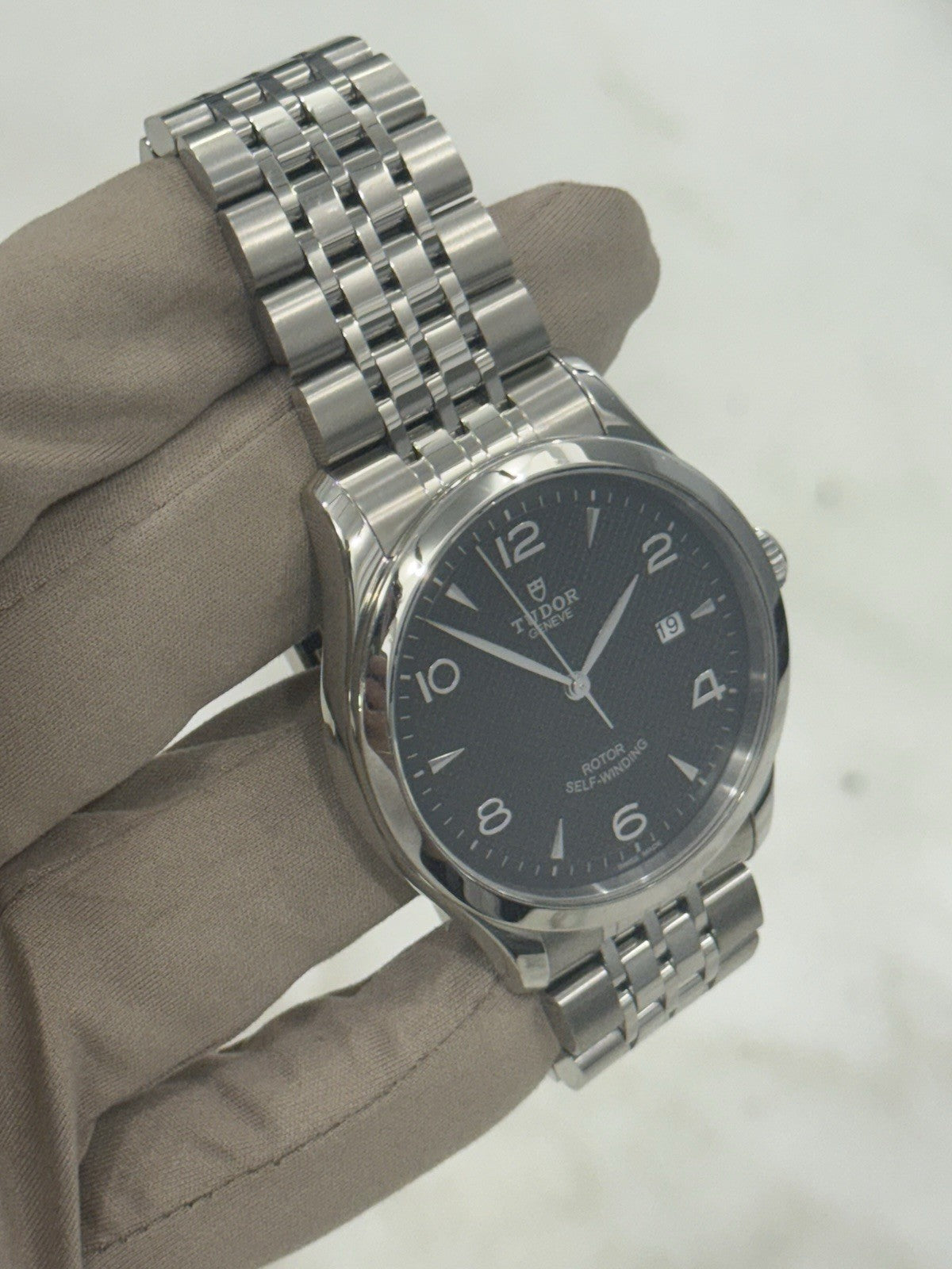 Tudor 1926 41mm Black Dial Stainless Steel Men's Watch Ref 91650 - Watch Only