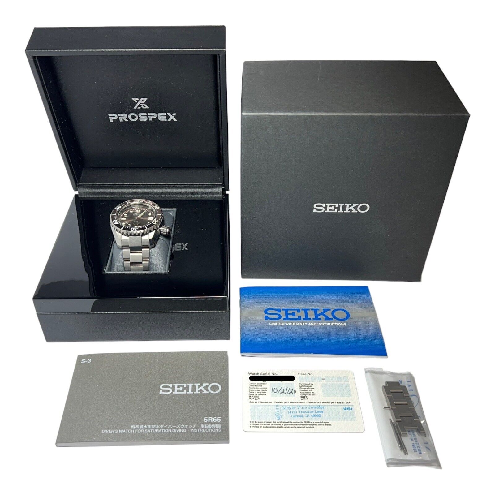 Rare Seiko SNR041 Titanium Watch  45mm Mens Limited Edition 200 Watch - B/P