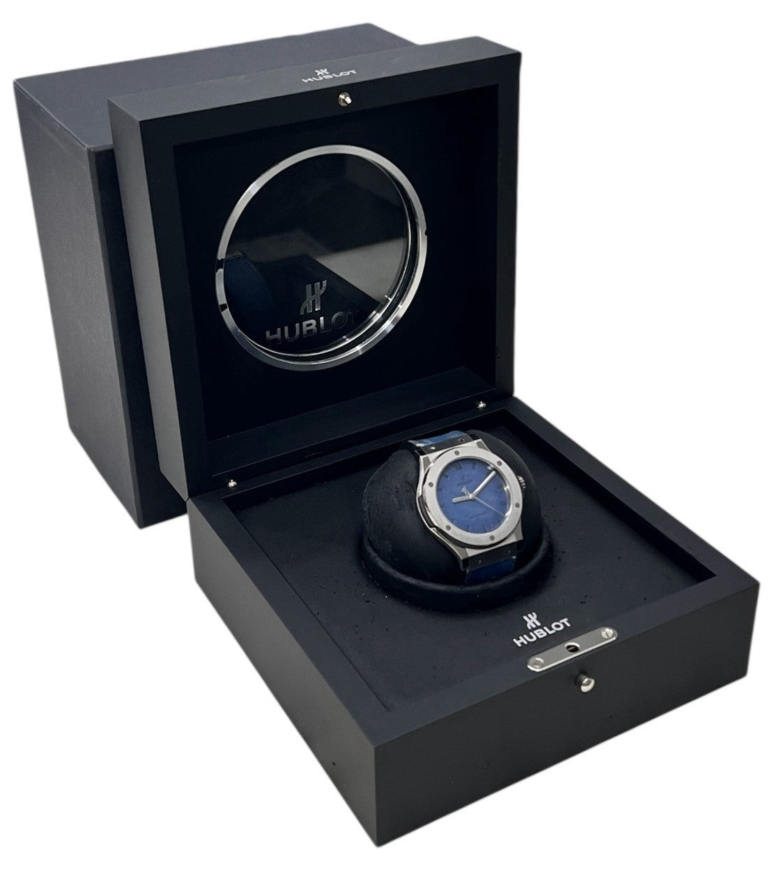 Hublot Classic Fusion Titanium Blue Dial 45mm Men's Watch 511.NX.050B.VR.BER16